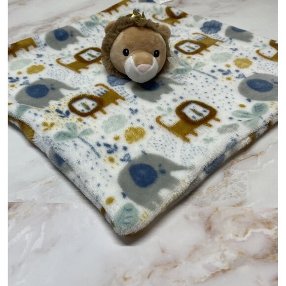 RARE HTF Lila & Jack Safari Elephant Lion Plush Baby Security Blanket Toy - Picture 10 of 11